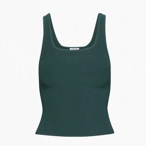 Aritzia Babaton Sculpt Knit Square Neck Tank